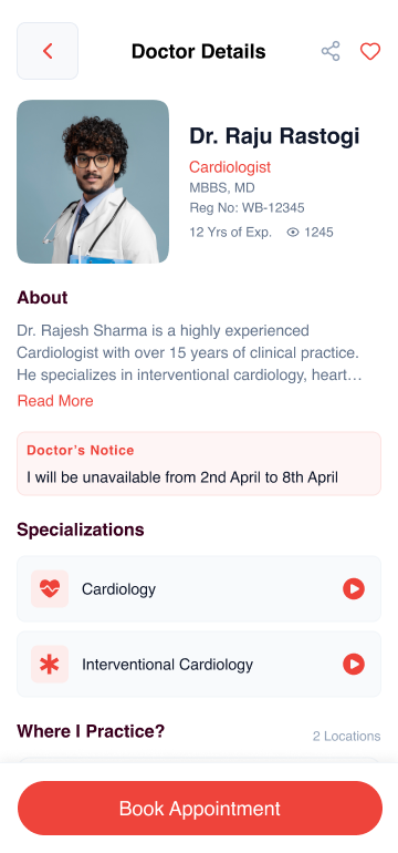 Doctor profile